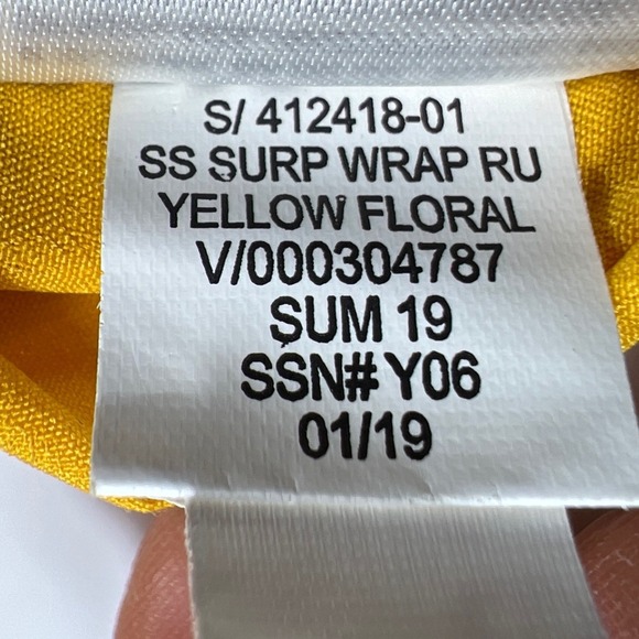 Old Navy Yellow Floral Tiered Maxi Dress Medium Boho Cottagecore Feminine EUC - Picture 10 of 10